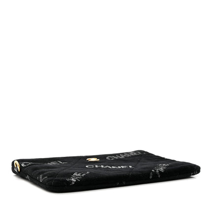Chanel Velvet Sequin Quilted Chanel 22 Removable Pouch Black 4 of 5