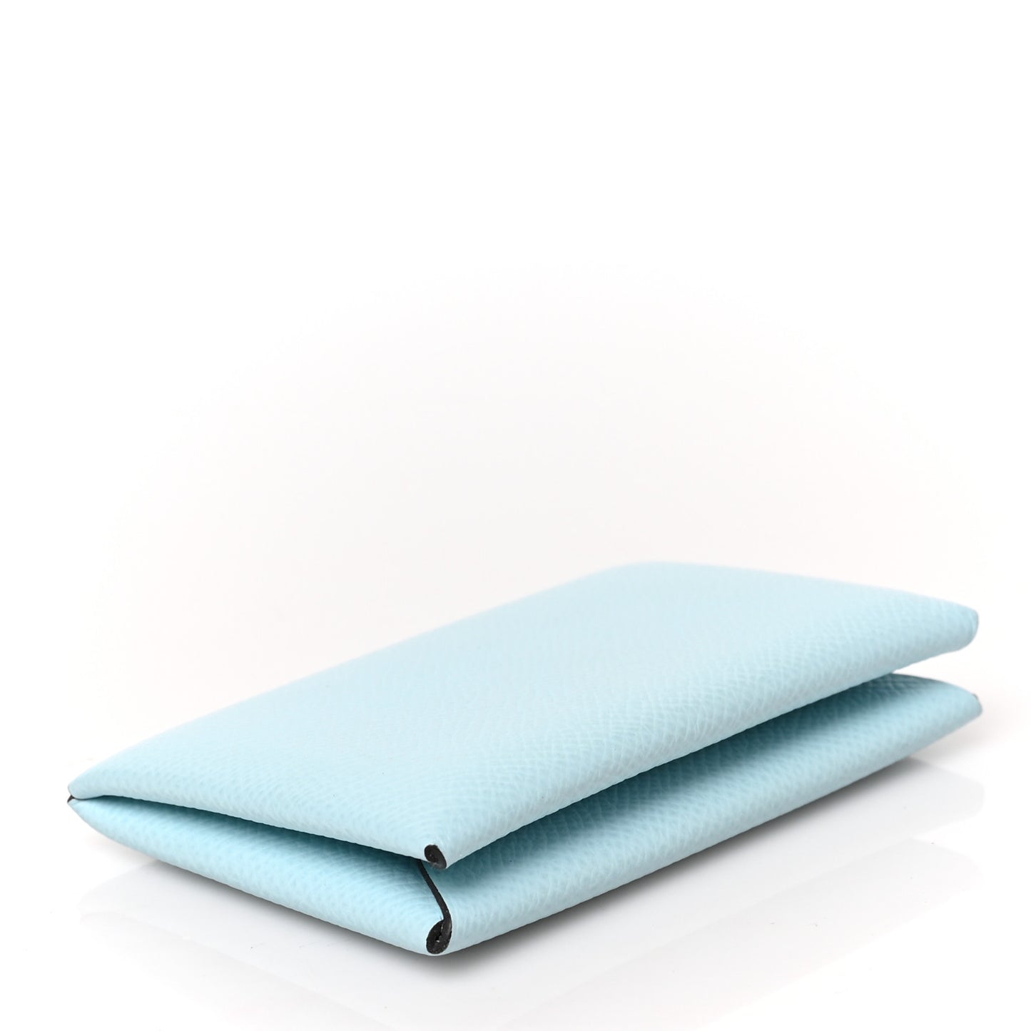 Epsom Calvi Card Case Bleu Zephyr