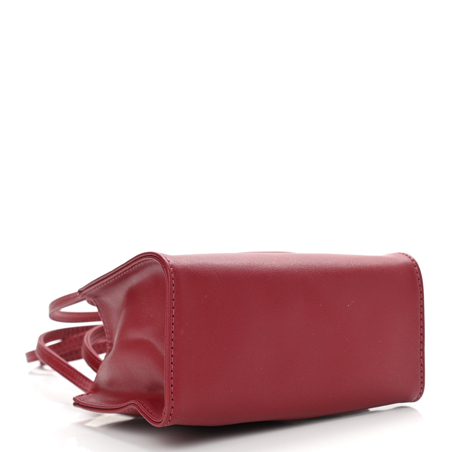Telfar Vegan Leather Small Shopping Bag Oxblood 4 of 10