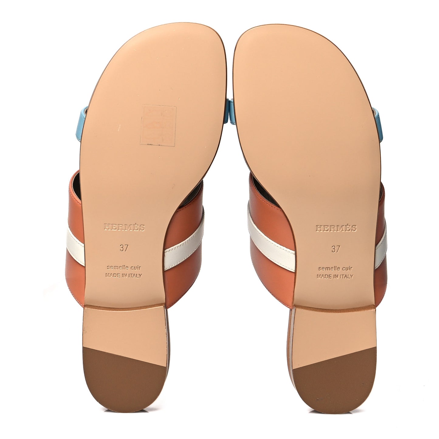 Calfskin Avenue Sandals 37 Rose Bubinga