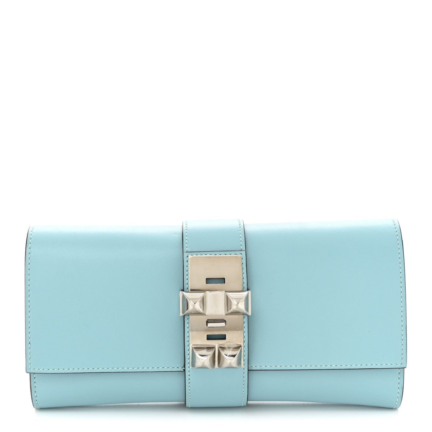 Tadelakt Medor 23 Clutch Bleu Atoll