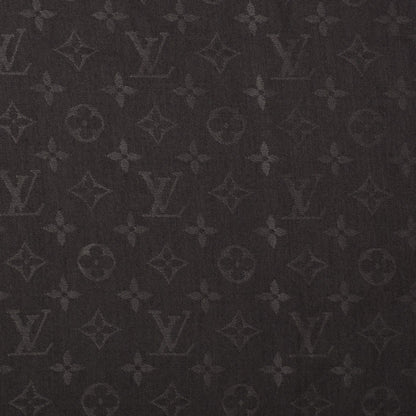 Louis Vuitton Wool Silk Monogram Shawl Anthracite 1 of 5