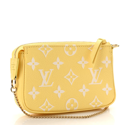Louis Vuitton Empreinte Monogram Mini Pochette Accessories Lemon Curd Yellow 2 of 9