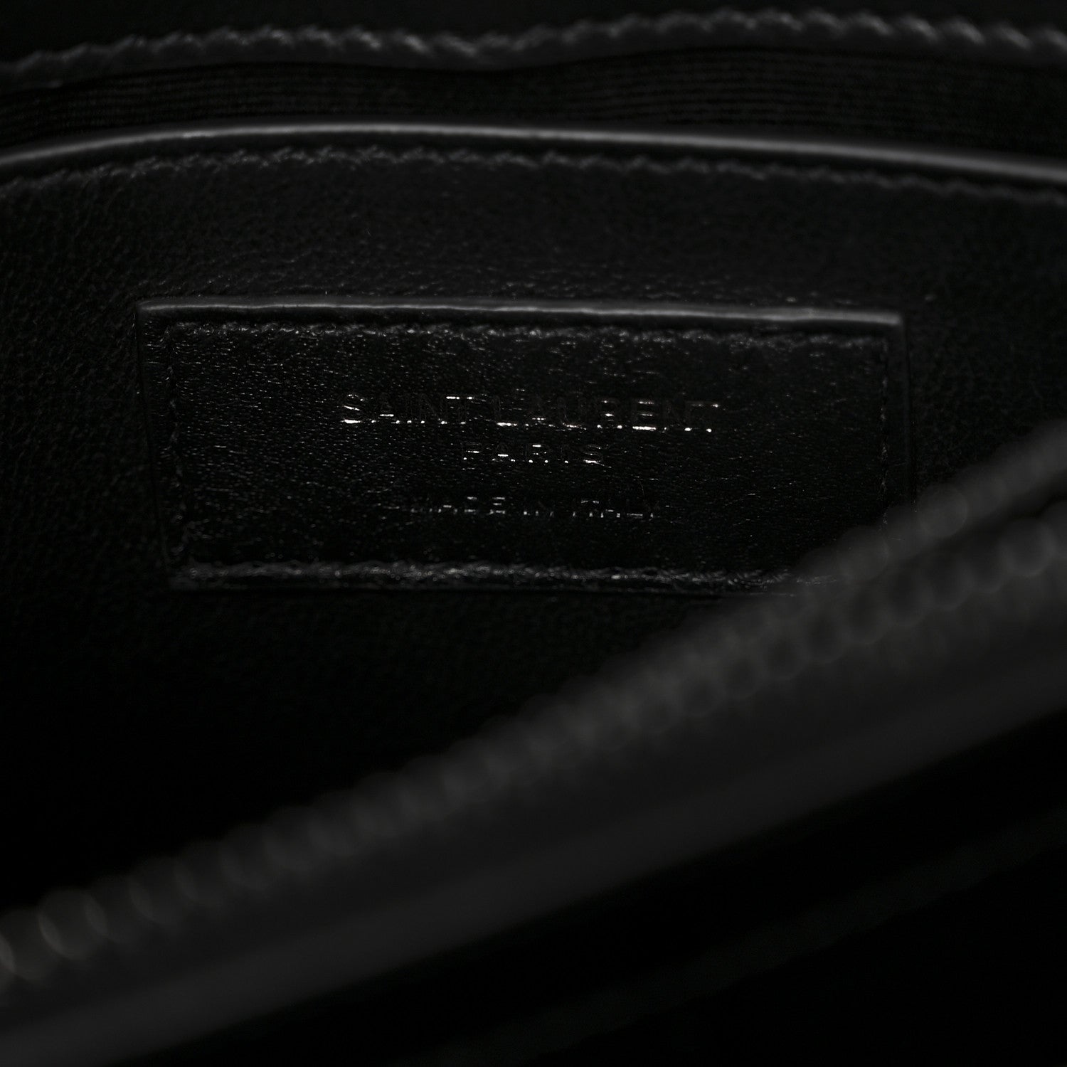 Saint Laurent Calfskin Y Quilted Monogram Monochrome Small Loulou Chain Satchel Black 6 of 10