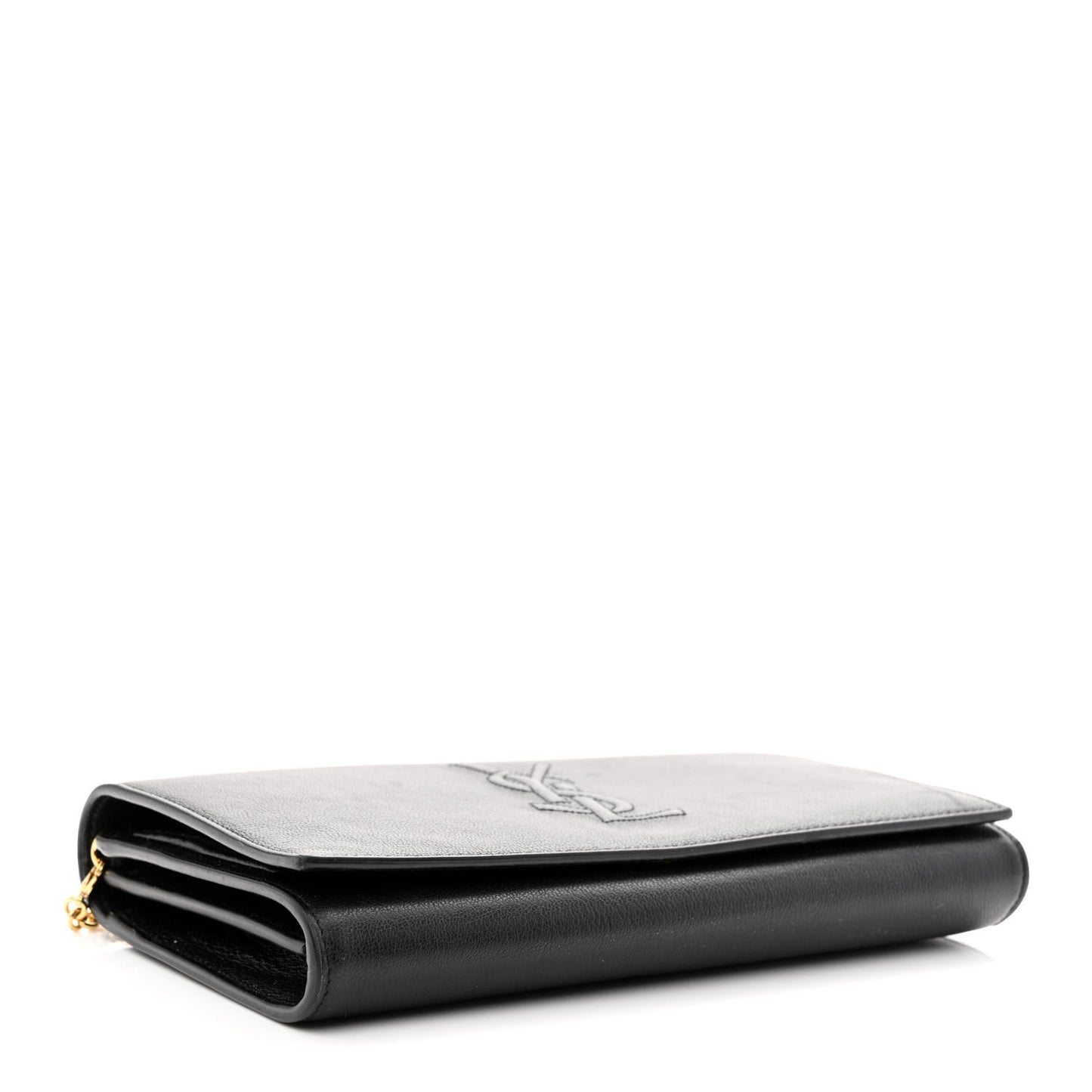 Calfskin Monogram Belle de Jour Chain Clutch Black