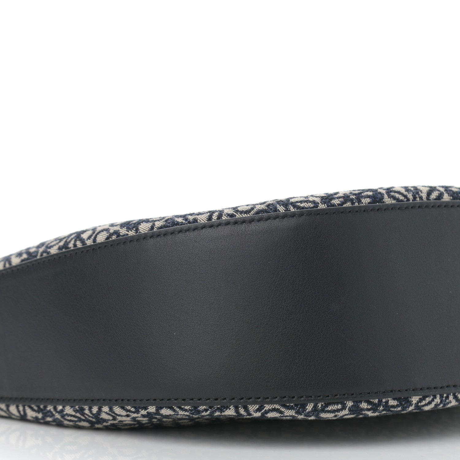 Loewe Jacquard Anagram Calfskin Luna Bag Navy Black 8 of 9