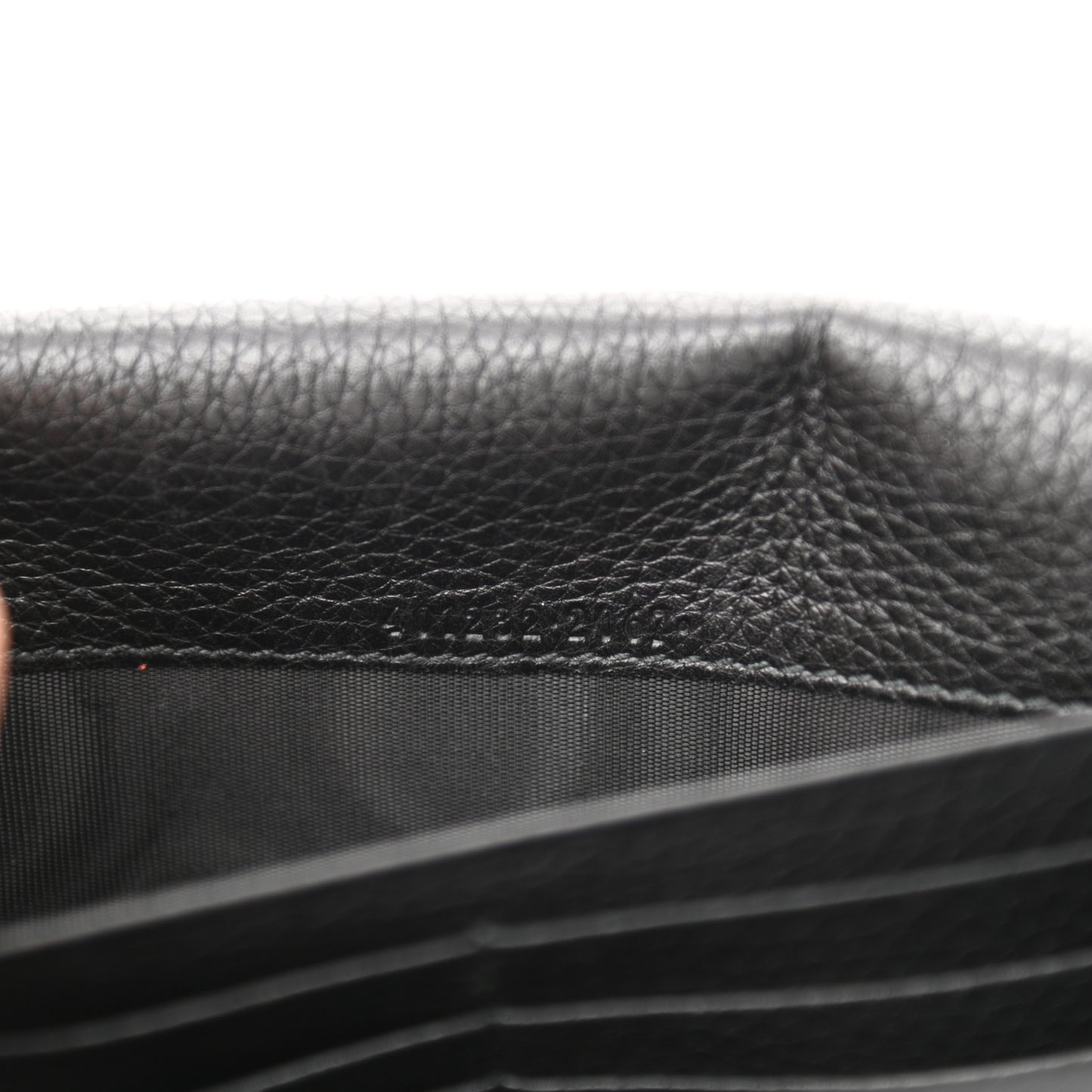 Calfskin GG Marmont Chain Wallet Black