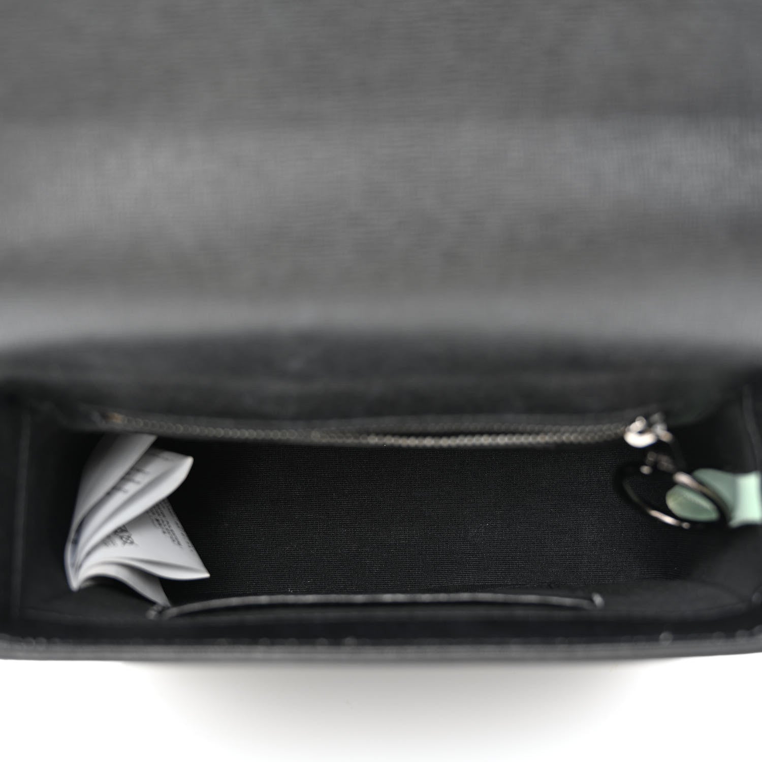 Off-White Calfskin Diag Flap Bag Black White 5 of 15