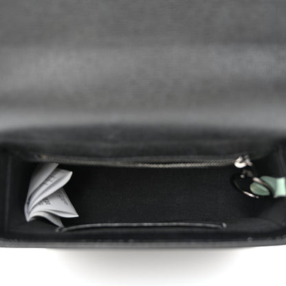 Off-White Calfskin Diag Flap Bag Black White 5 of 15