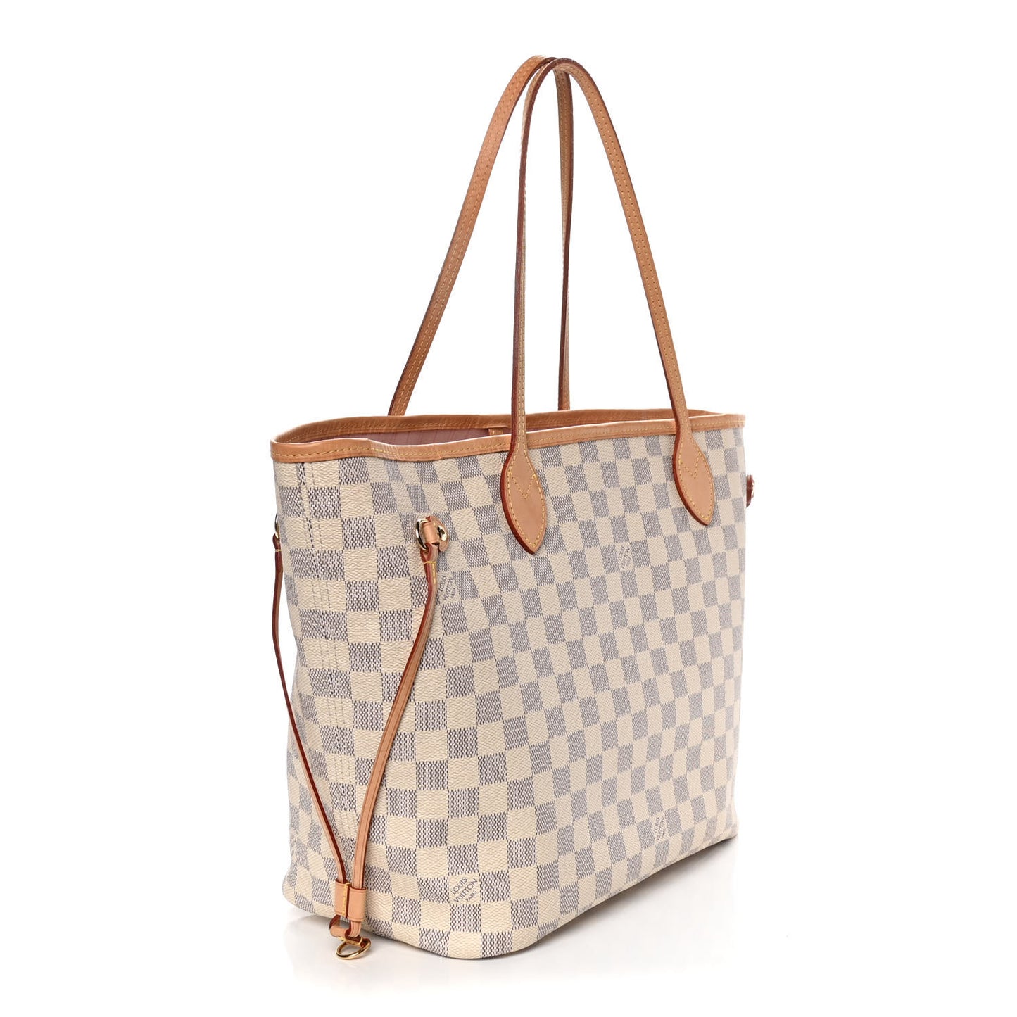 Damier Azur Neo Neverfull MM Rose Ballerine