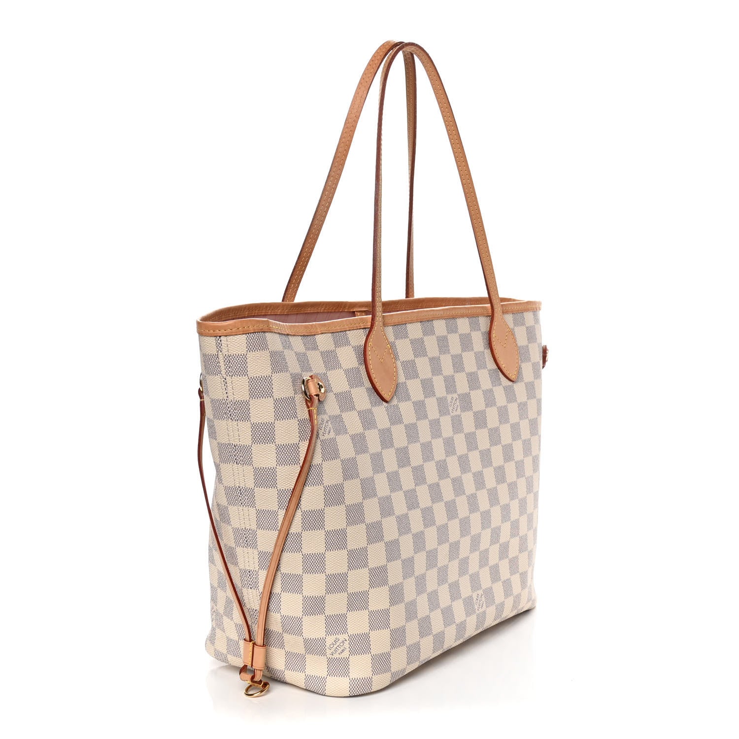 Louis Vuitton Damier Azur Neo Neverfull MM Rose Ballerine 3 of 12