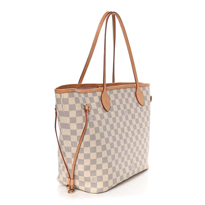 Louis Vuitton Damier Azur Neo Neverfull MM Rose Ballerine 3 of 12