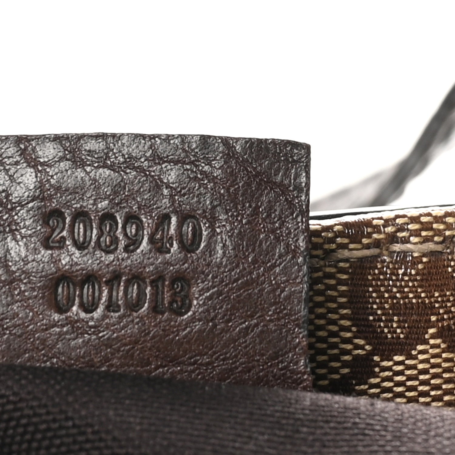 Gucci Crystal Monogram Large Babouska Vertical Shopping Tote Brown 7 of 12