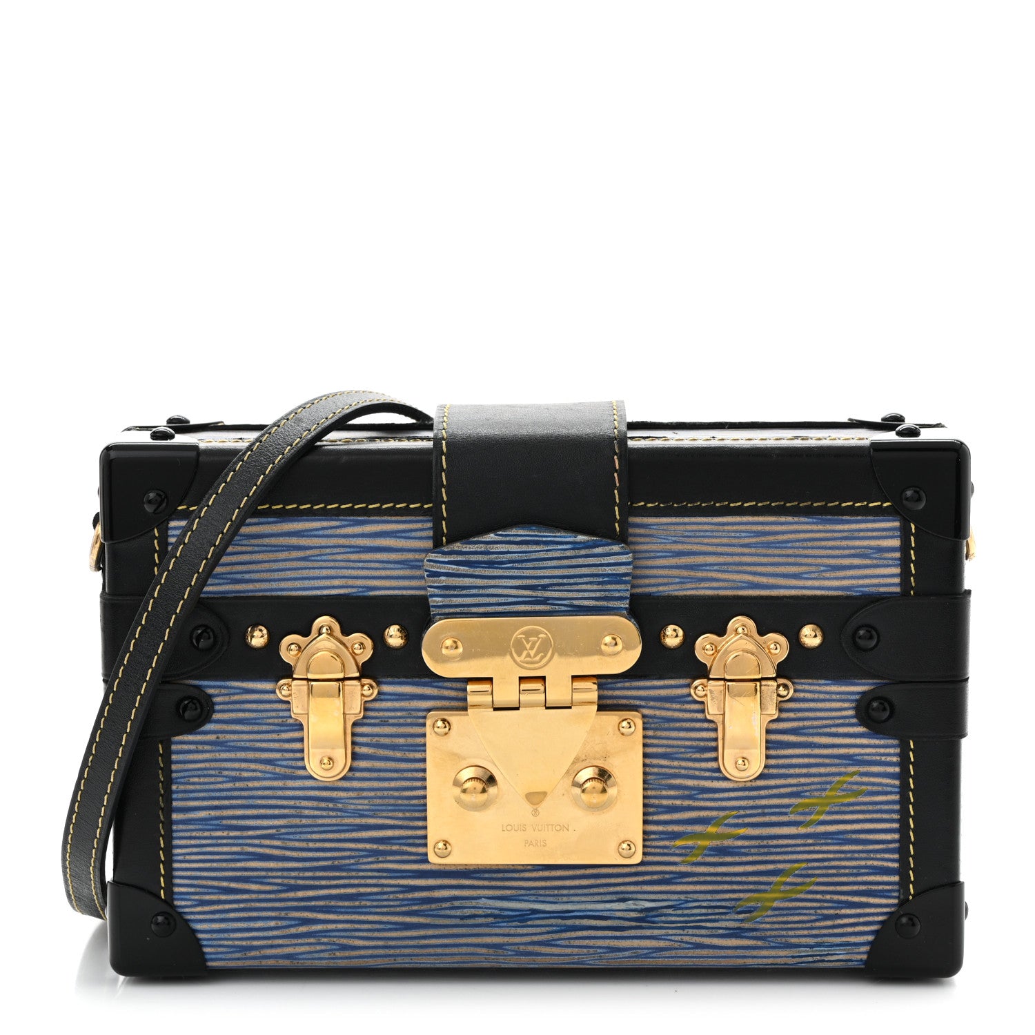 Louis Vuitton Epi Petite Malle Denim Light 1 of 9