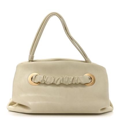 Celine Smooth Calfskin Eyelet Small Top Handle Bag White 1 of 10