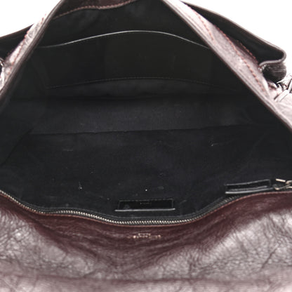 Saint Laurent Crinkled Calfskin Matelasse Monogram Large Niki Chain Satchel Tulip 5 of 14