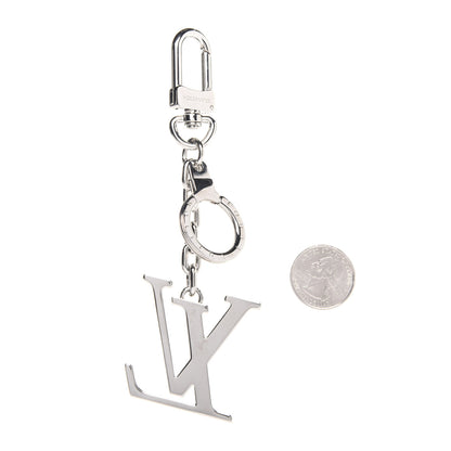 Louis Vuitton LV Facettes Bag Charm Key Holder Silver 2 of 6