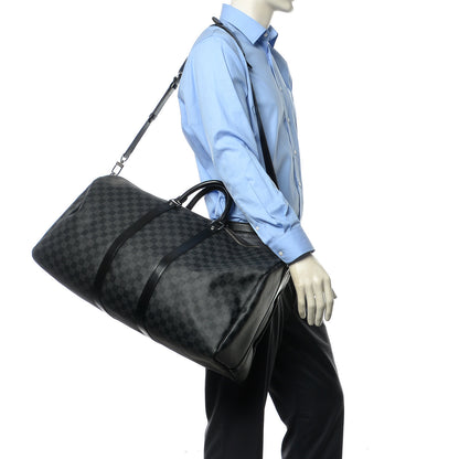 Louis Vuitton Damier Graphite Keepall Bandouliere 55 2 of 18