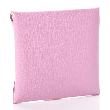 Hermes Chevre Mysore Bastia Coin Purse Mauve Sylvestre 3 of 8