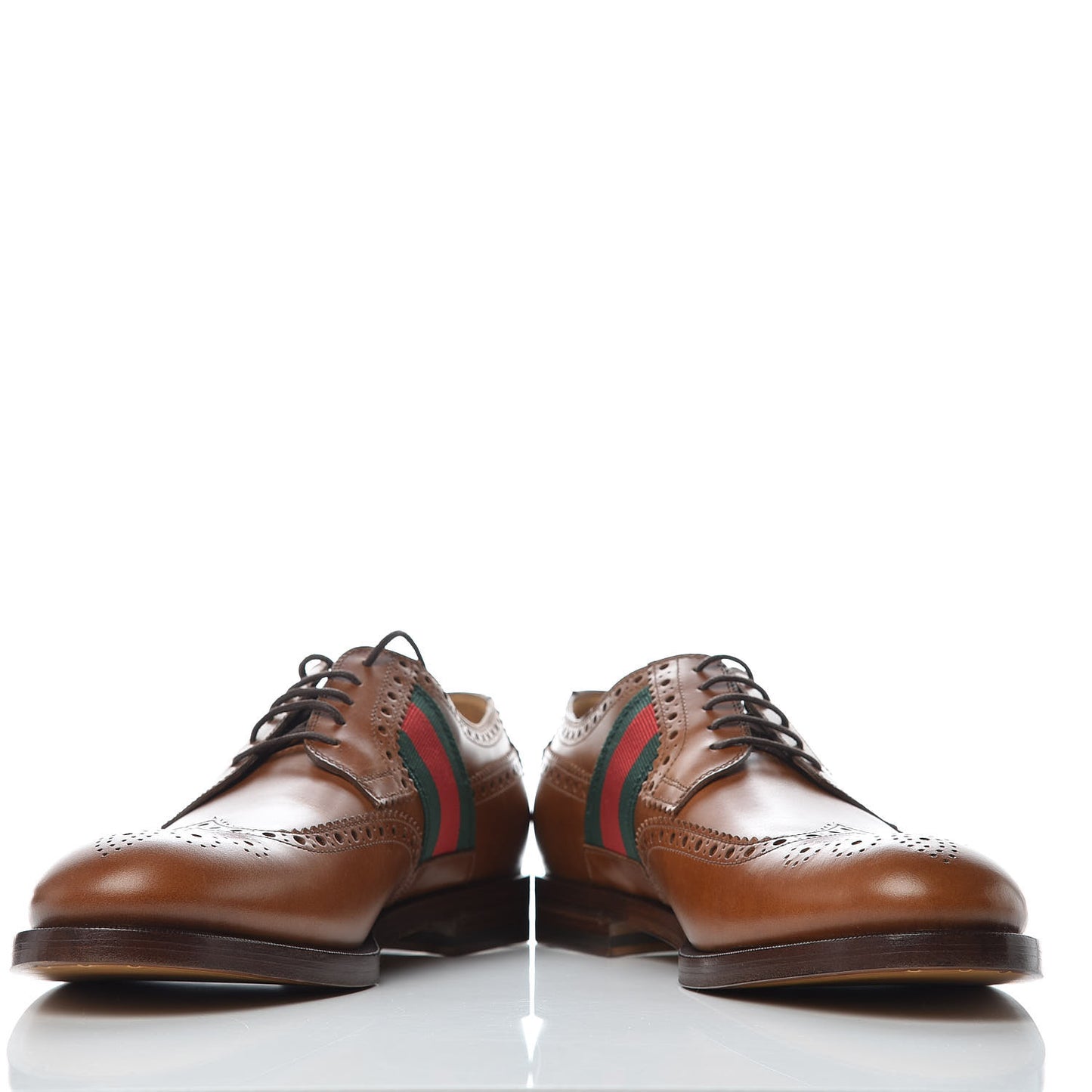 Calfskin Web Bee Embroidered Mens Lace Up Brogue Wingtip Derby Shoes 8.5 Cuir