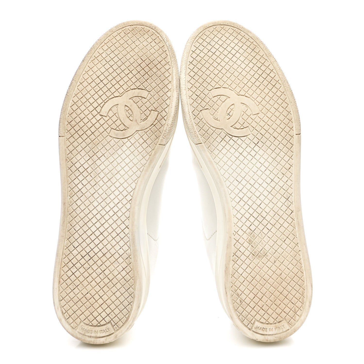 Chanel Calfskin CC Womens Sneakers 36 White 6 of 9