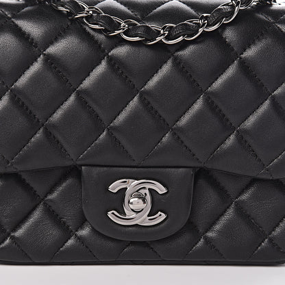 Chanel Lambskin Quilted Mini Square Flap Black 12 of 13