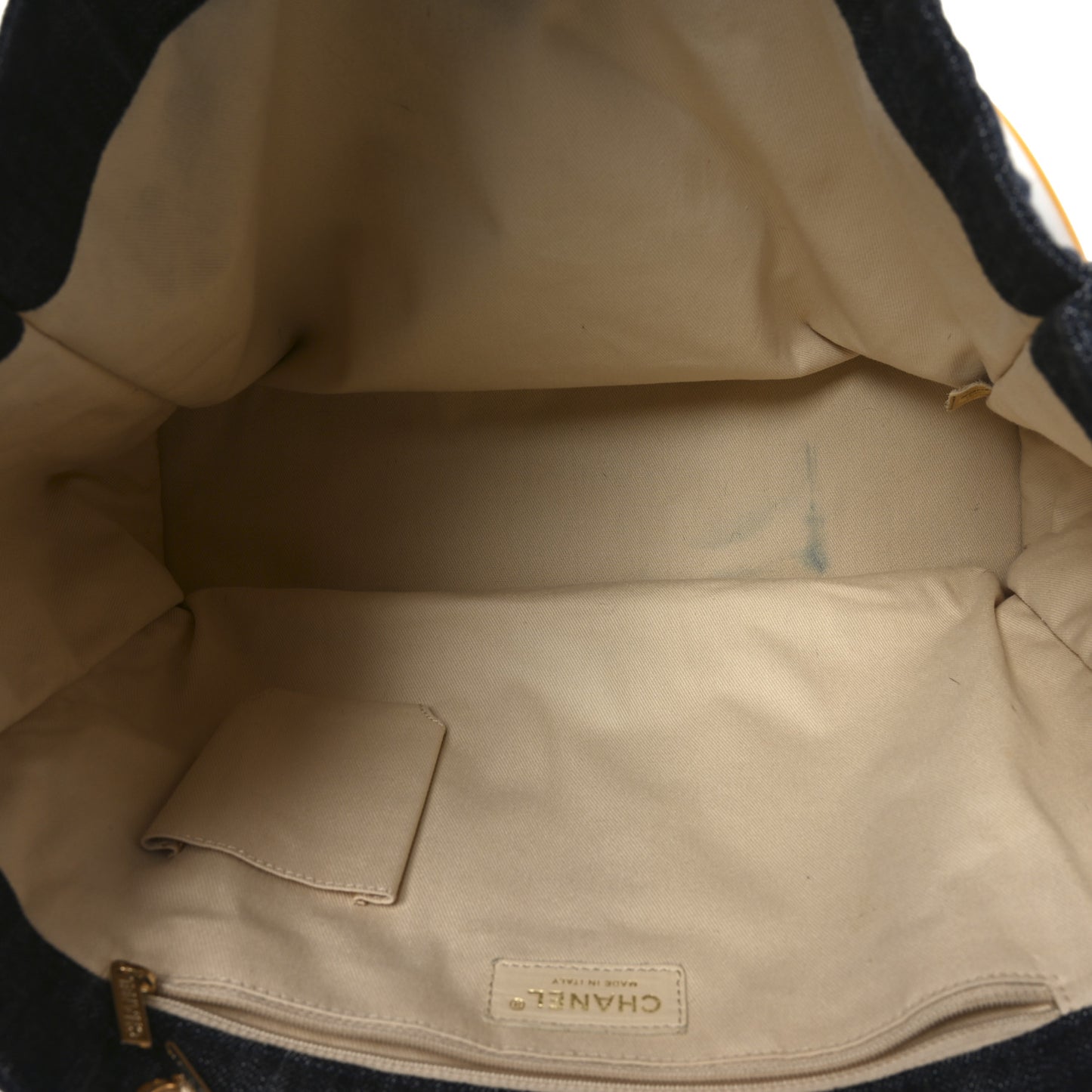 Denim Embroidered Night Flight Tote Blue
