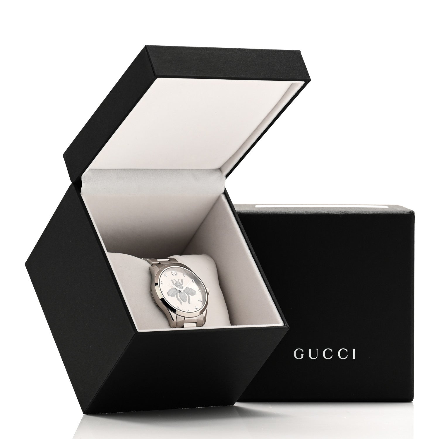 Gucci Stainless Steel 38mm G-Timeless Bee Quartz Watch 5 of 5