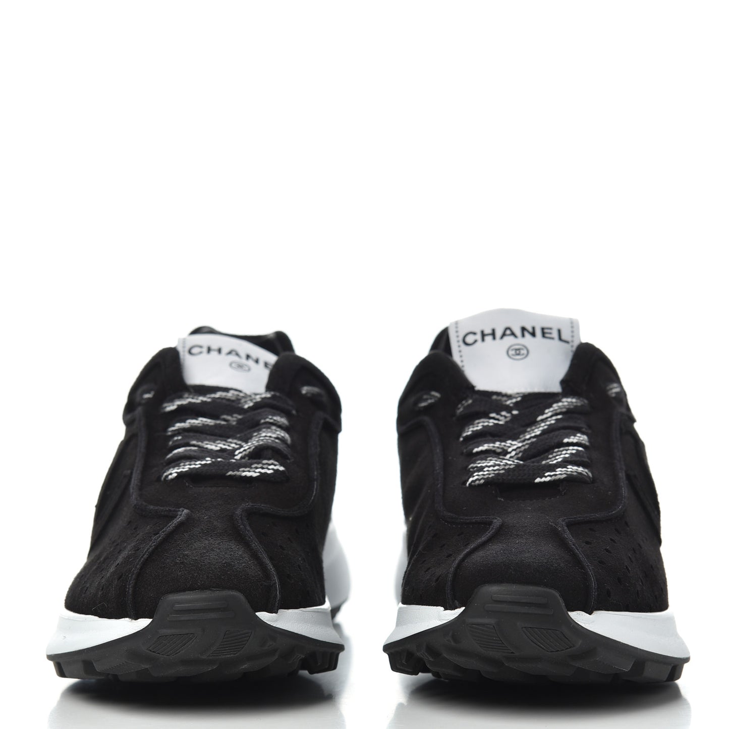 Suede Goatskin CC Sneakers 39.5 Black