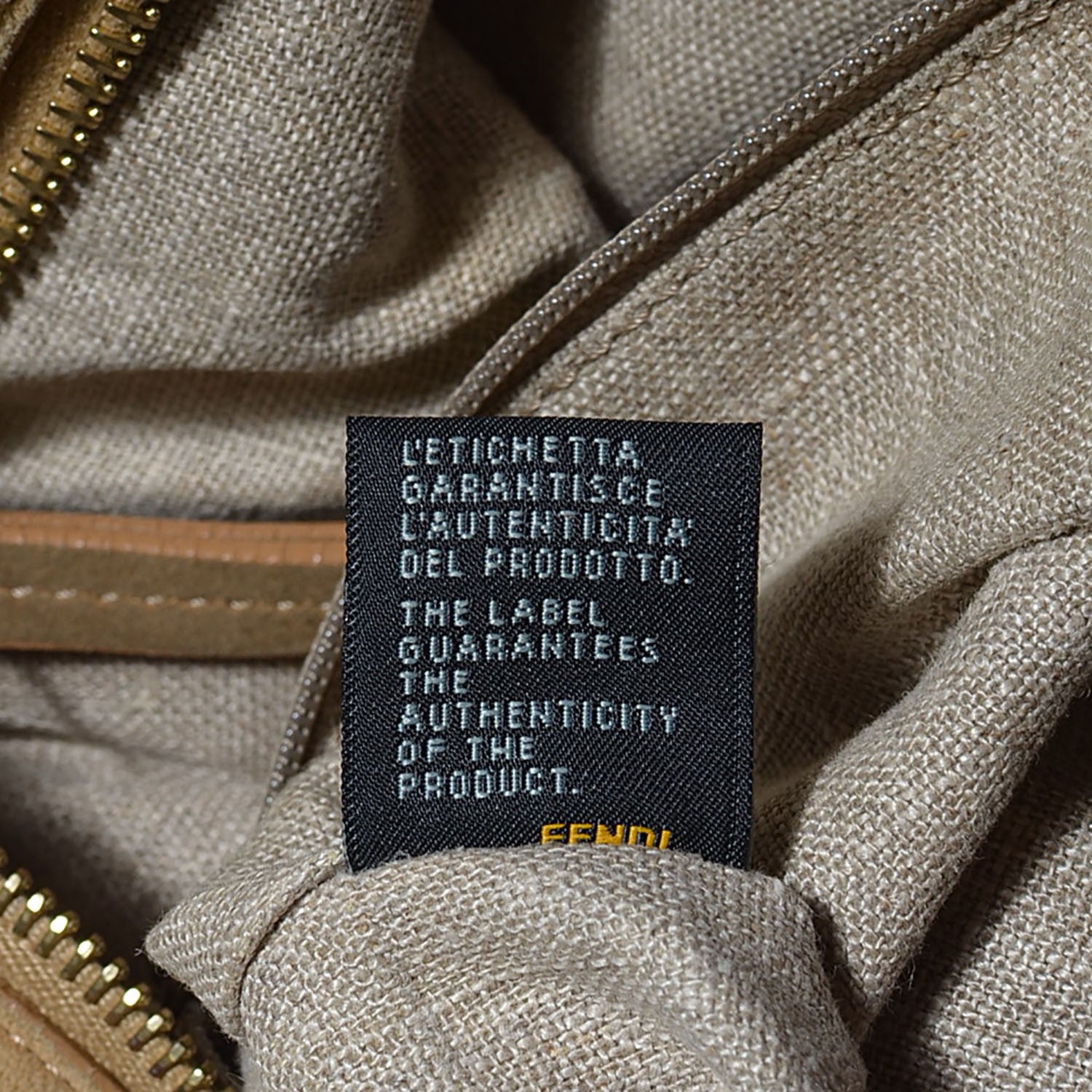 Fendi Pequin Cuoio Vegetale Medium Roll Tote Tobacco Cuoio Miele 9 of 11