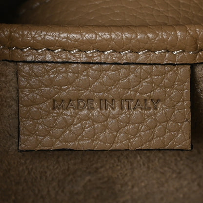 Celine Drummed Calfskin Nano Luggage Dune 6 of 10