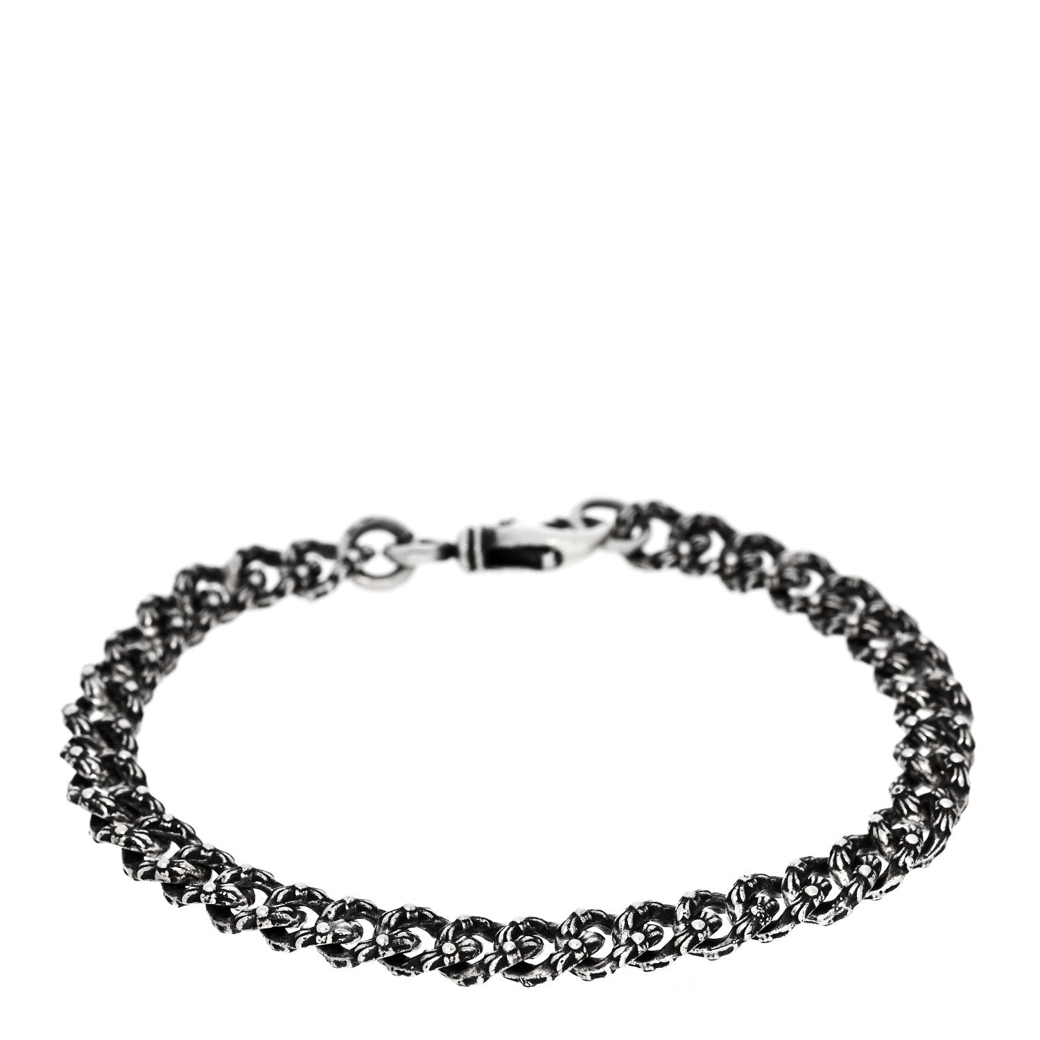 Chrome Hearts Sterling Silver Mini Extra Fancy Link Bracelet 1 of 4