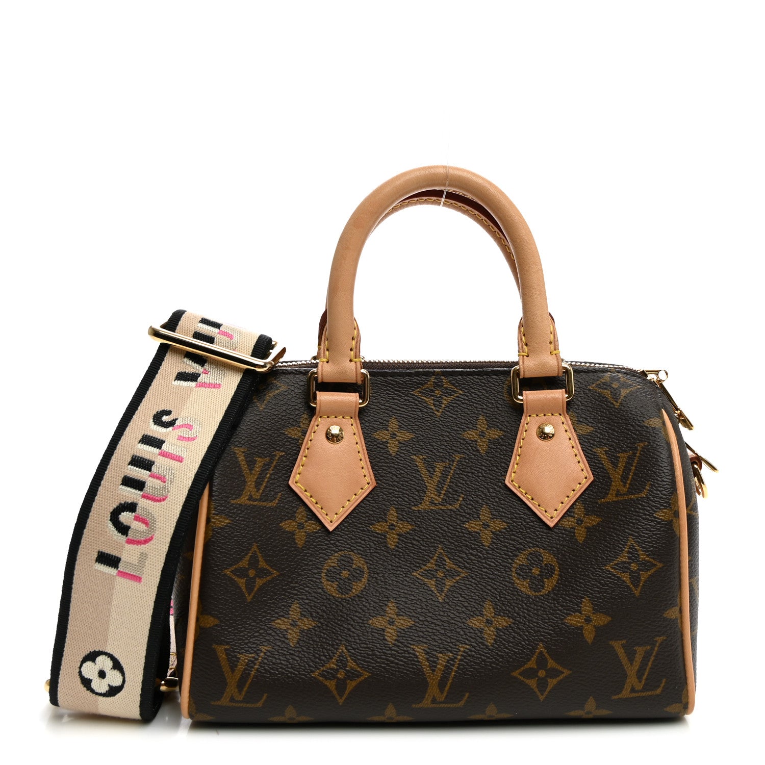 Louis Vuitton Monogram Speedy Bandouliere 20 Black 1 of 9