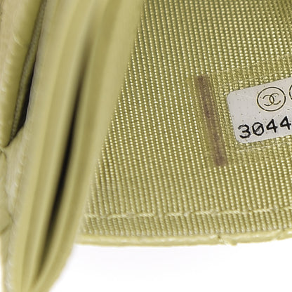 Chanel Caviar Quilted French New Wave Card Holder Light Green 7 of 8