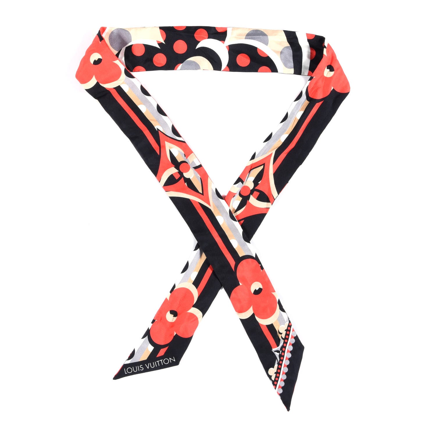 Louis Vuitton Silk Pop Monogram BB Bandeau Red 1 of 3