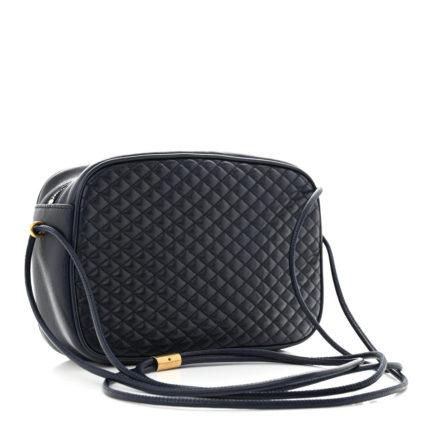Saint Laurent Lambskin Quilted Victoire Camera Bag Deep Marine 3 of 10