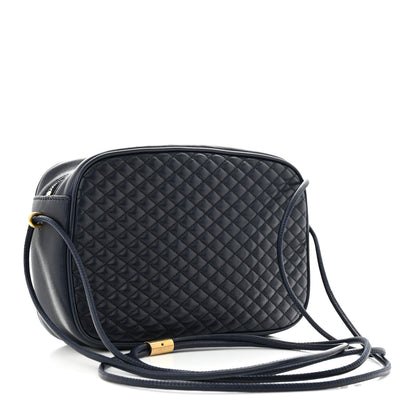 Saint Laurent Lambskin Quilted Victoire Camera Bag Deep Marine 3 of 10