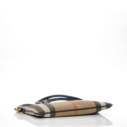 Burberry House Check Derby Peyton Crossbody Clutch Bag Navy 4 of 7