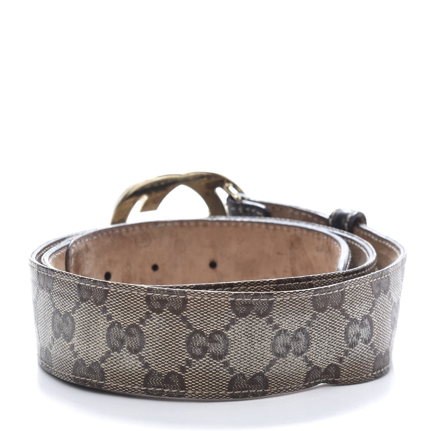 Gucci Monogram Interlocking G Belt 85 34 Dark Brown 2 of 8