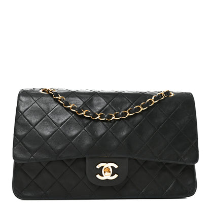 Chanel Lambskin Quilted Medium Double Flap Black 1 of 10