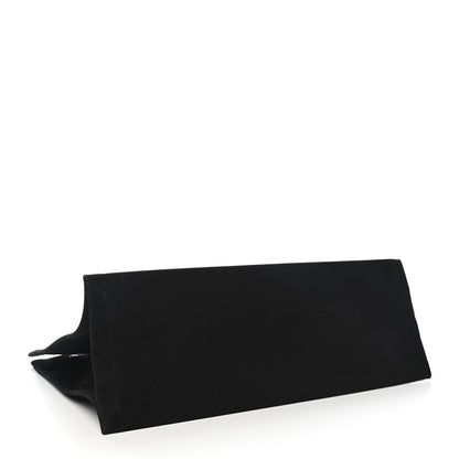 Saint Laurent Linen Calfskin Rive Gauche Tote Black 4 of 8