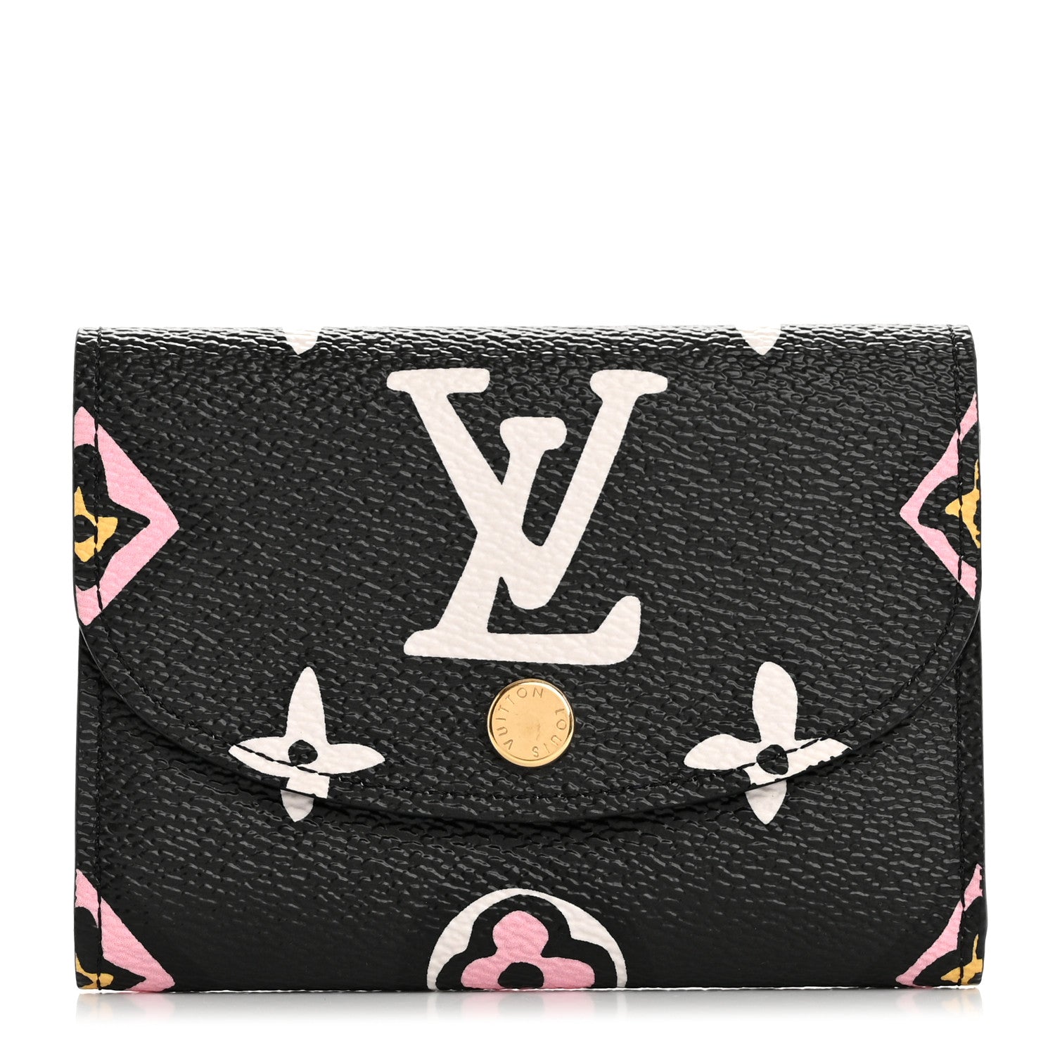 Louis Vuitton Monogram Giant Wild At Heart Rosalie Coin Purse Black 1 of 18