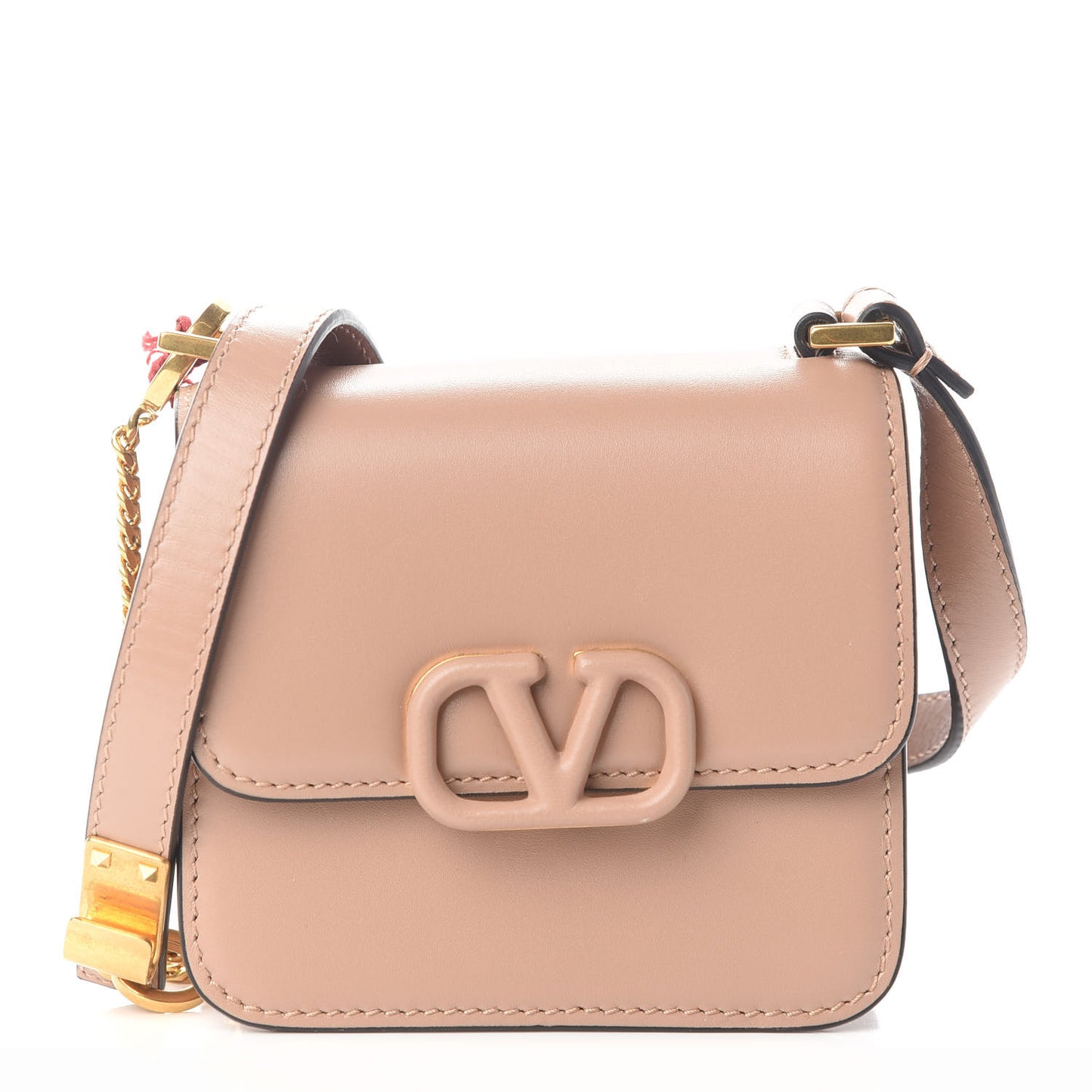 Calfskin Micro VSling Shoulder Bag Rose Cannelle