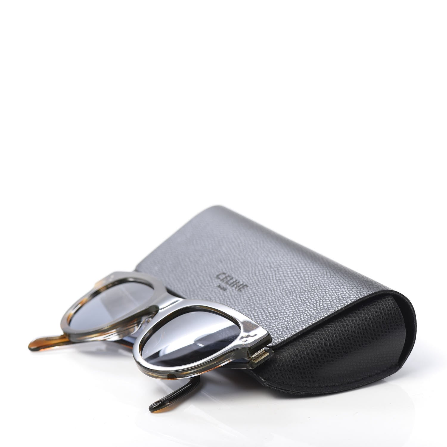 Celine Acetate Studded Mineral Round Sunglasses CL40031 Tortoise 8 of 8