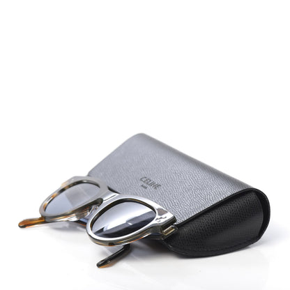 Celine Acetate Studded Mineral Round Sunglasses CL40031 Tortoise 8 of 8