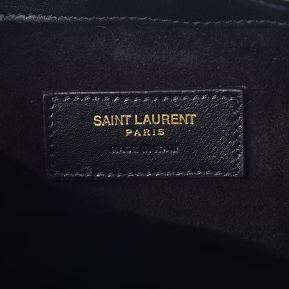 Saint Laurent Calfskin Small Emmanuelle Bucket Bag Black 6 of 7