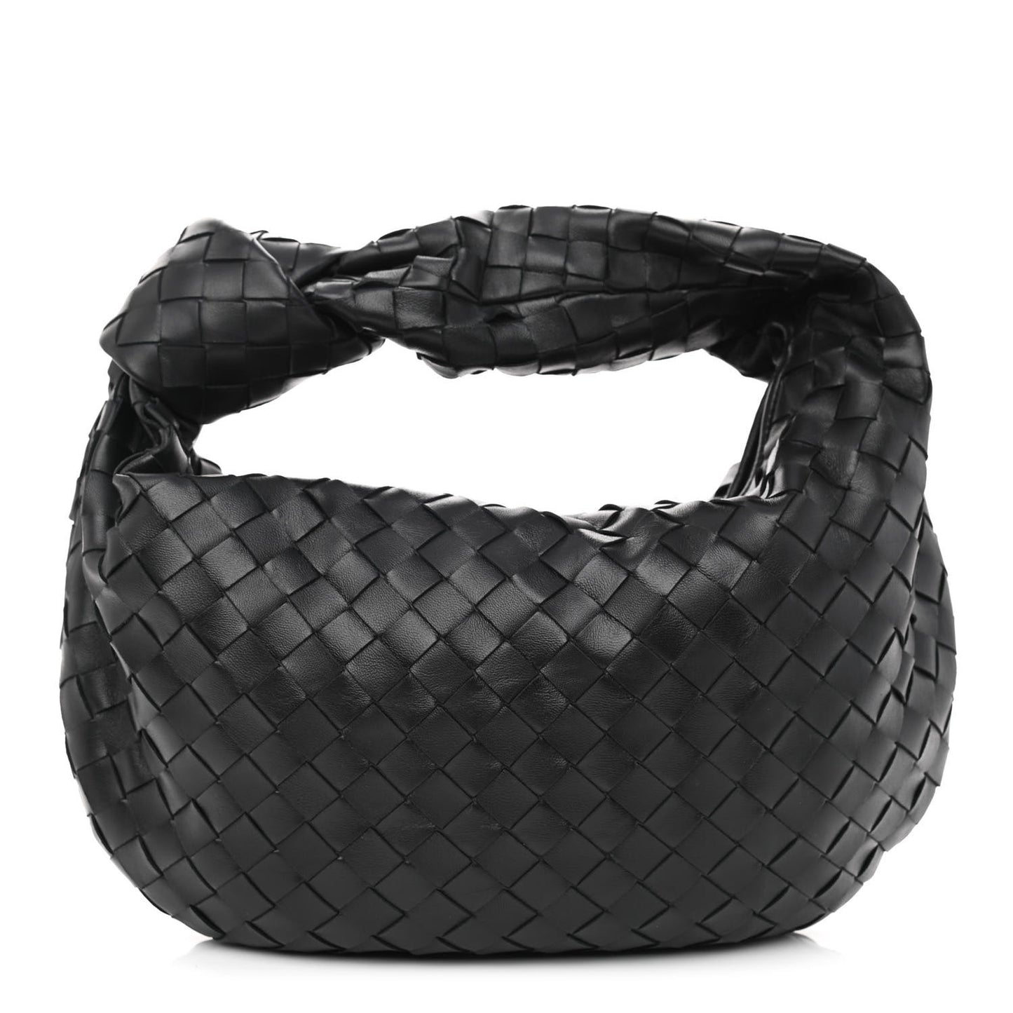 Nappa Intrecciato Teen Jodie Hobo Black