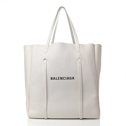 Balenciaga Smooth Calfskin Double Sided Medium Everyday Tote Optic White Black 2 of 12