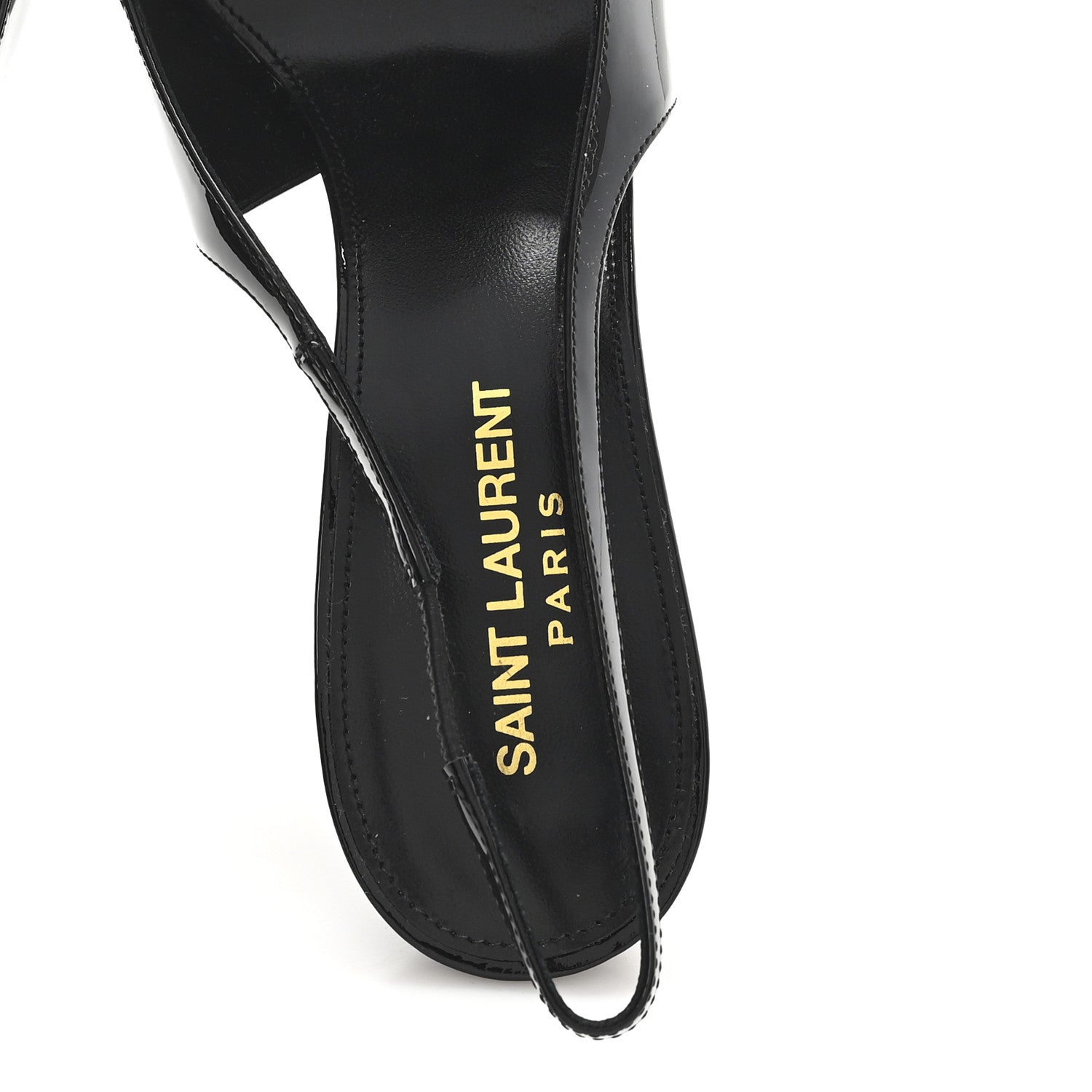 Saint Laurent Vernice Grupy Avenue 95 Slingback Pumps 38 Black 8 of 9