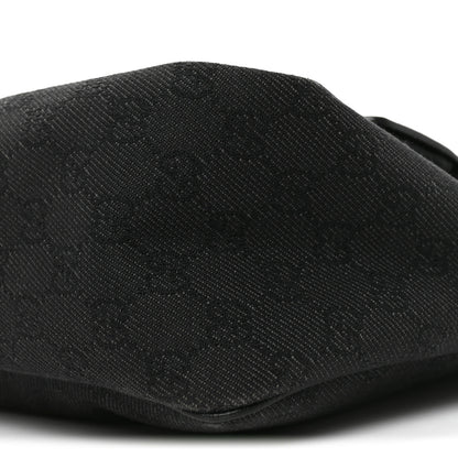 Gucci Monogram Medium Abbey Pocket Hobo Tote Black 9 of 9